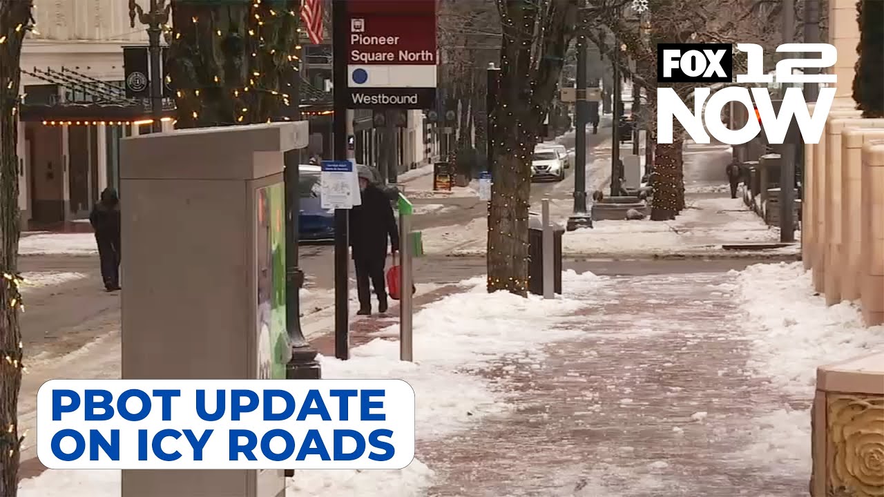 LIVE: PBOT gives update on road conditions, ice in Portland - YouTube