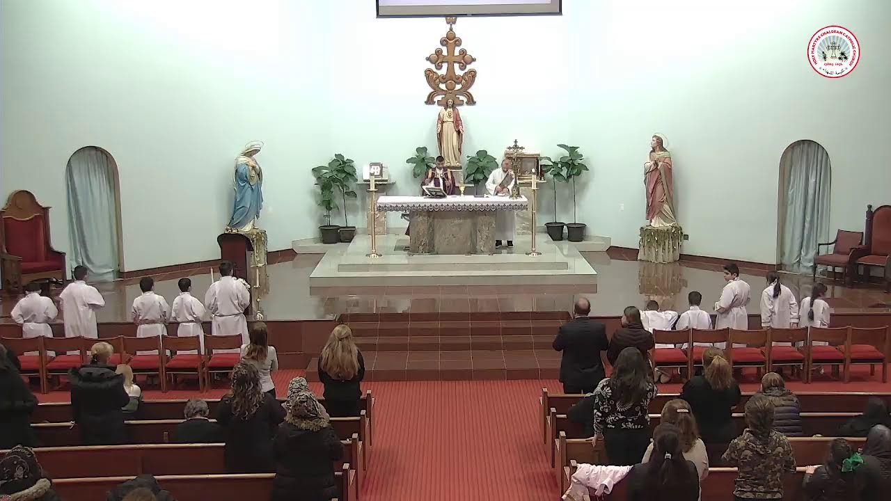 الجمعة الرابعة من مراحل درب الصليب المقدس مع القداس باللغة الكلدانية والعربية  يقيمة الاب ميلان ك…