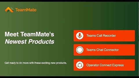 New Products: TeamMate Webinar
