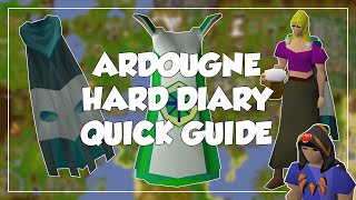 Ardougne Hard Diary Quick Guide - Old School Runescape/OSRS