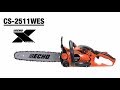 CS 2511WES ECHO X-Series chainsaw. Smallest and lightest rear handle saw. See its features.