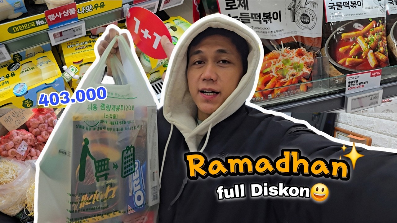 AWAL RAMADHAN DI KOREA | BERBURU DISKON DI AHIR BULAN 💸🇰🇷