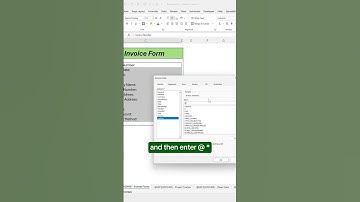 How to format forms in Excel using custom formatting! #excel #formatting #spreadsheet