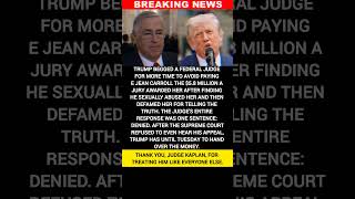 BREAKING: Judge Orders Trump to Pay E. Jean Carroll NOW! 🇺🇸