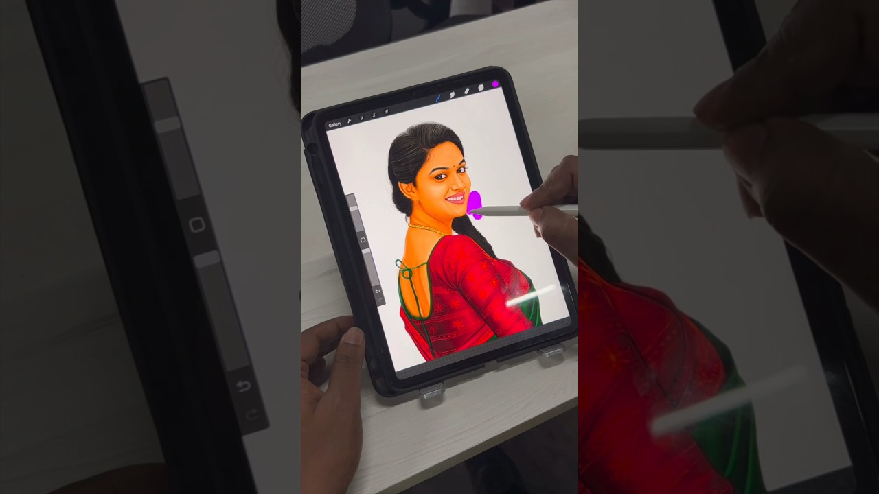 Beautiful Keerthi Suresh Digital Portrait Art 