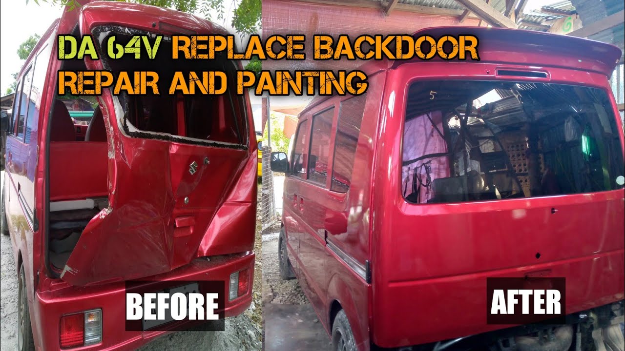 Da64v REPLACE BACKDOOR / REPAIR AND PAINTING YouTube