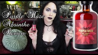 Goth Girl Drinks Absinthe Purple Haze | New Absinthe Review