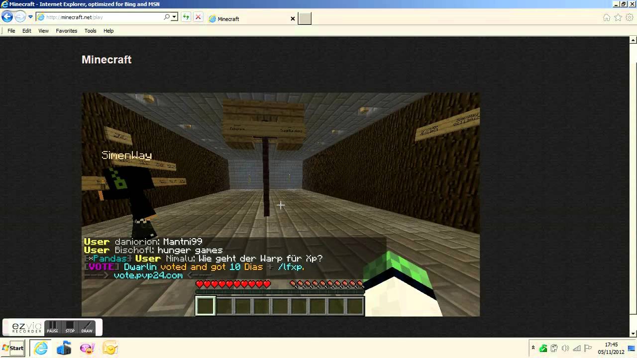 minecraft server:pvp24.com