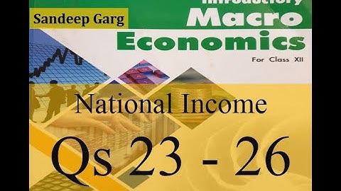 Chapter 4 Measurement of National Income Unsolved Practicals Question 23 - 26 Sandeep Garg