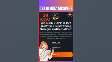 CEX.IO QUIZ ANSWERS |Top 5 Crypto Trading Strategies You Need to Know|  #CEX.IO #CEXQUIZ #CEXANSWERS