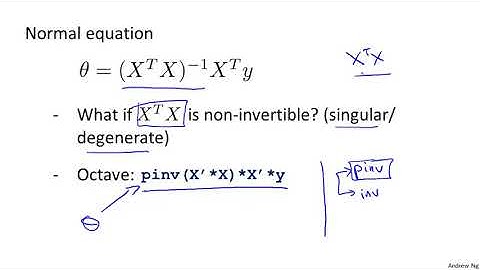 Linear Regression With Multiple Variables Normal Equation Non Invertibility