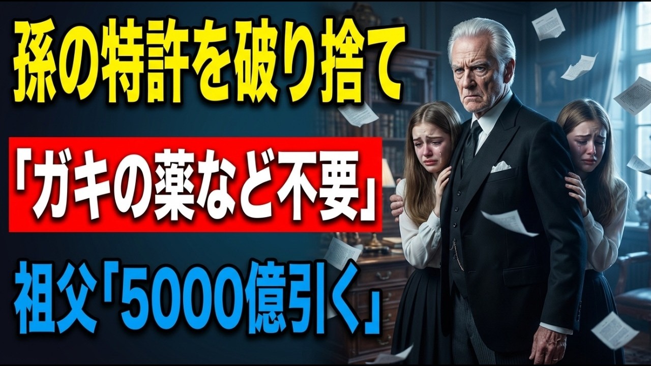 「そんな貧乏くさいガキの作る偽薬はいらない！10万回分の発注キャンセル」双子少女の研究を見下し特許証を破り捨てた銀行員。翌朝、銀行に祖父「5000億円の契約破棄で」頭取が凍りつく#泣ける話 #感動