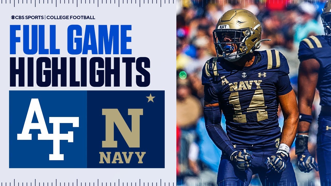 Air Force Falcons vs Navy Midshipmen | Full Game Highlights | CBS ...