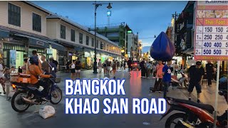 ??BANGKOK KHAOSAN ROAD Walk-Thru