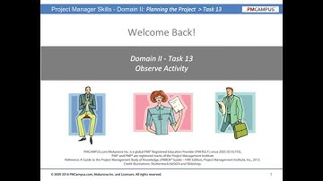 Project Manager Skills - Initiating the Project - High Level Scope - Observe Activity