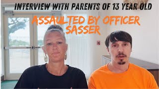 Interview with parents of 13 year old thrown off bicycle and assaulted by police officer.