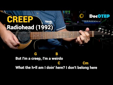 Creep - Radiohead (1992) Easy Guitar Chords Tutorial with Lyrics