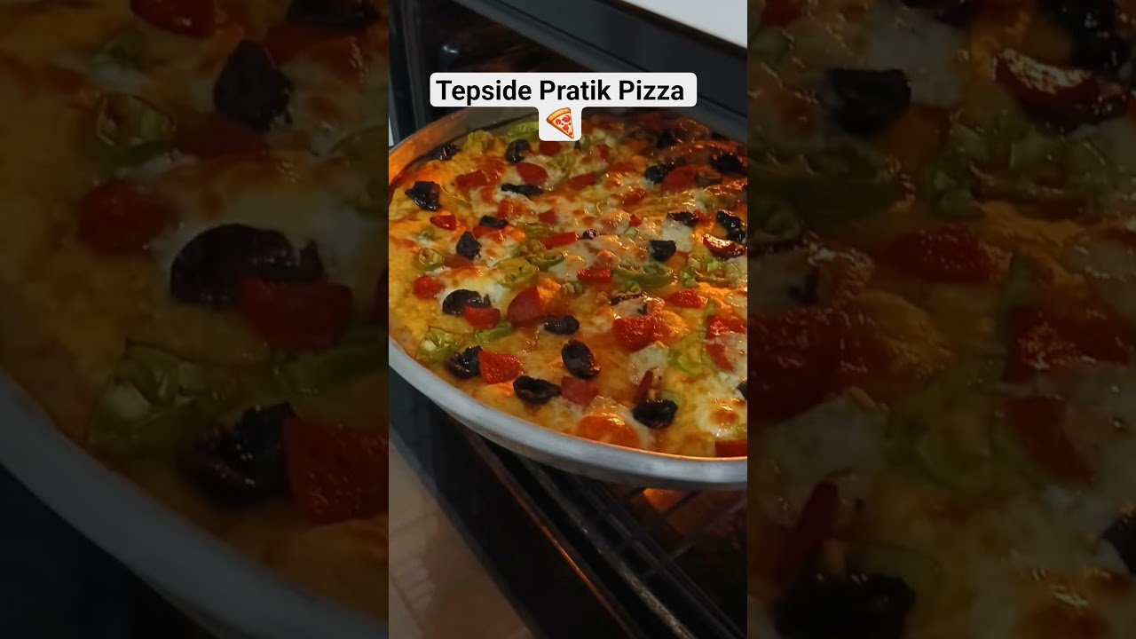 Tepside Pratik Pizza #evyapımı#kahvaltılık#kolay# Tepside Pratik Pizza #evyapımı#kahvaltılık#kolay#