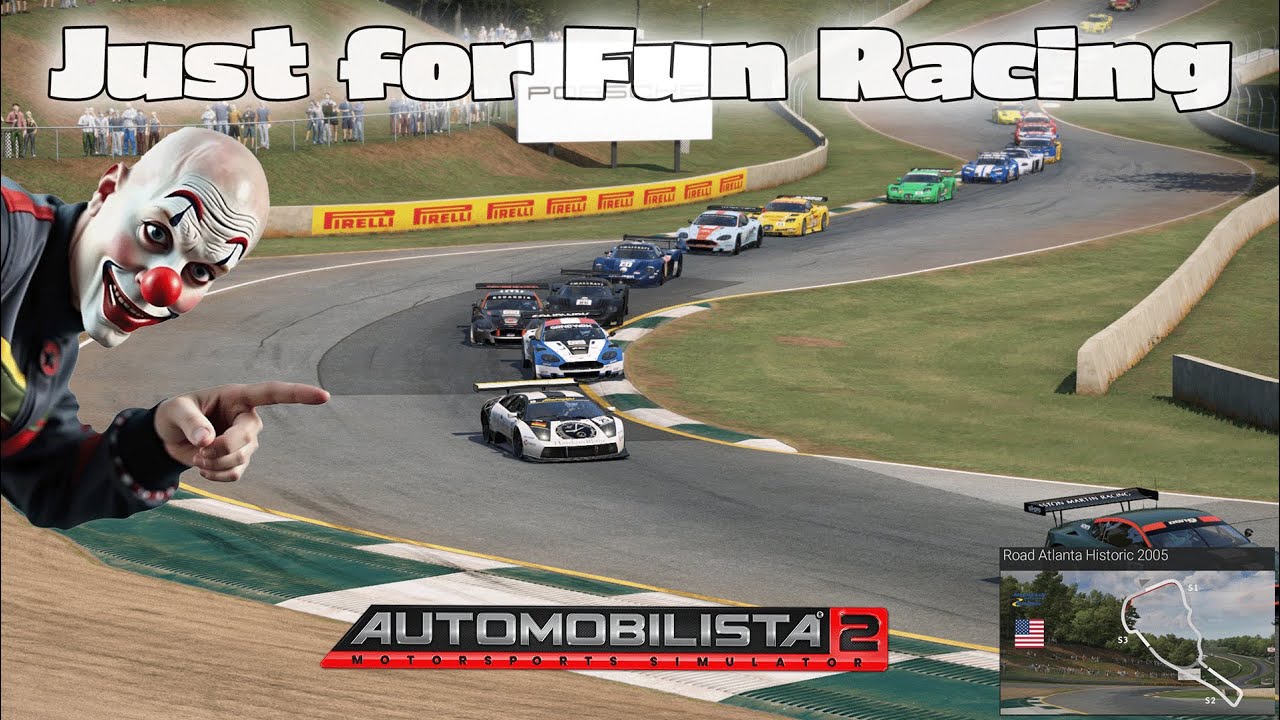 Can I Recover After a Fuel Miscalc? – AMS2 2005 GT1/GT2 30‑Minute Sprint at Road Atlanta