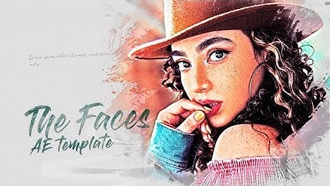Faces Romantic Sketchbook Slideshow AFTER EFFECTS Template Videohive 32589205