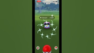 Shiny Clamperl Caught in Pokemon Go #pokemongo #pokemon #shiny #wildshiny #clamperl #shinypokemon