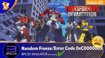 RPCS3 v0.0.25-14507  - Transformers: Devastation (Ingame??/Vulkan)