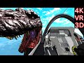 【MMD VR180】Godzilla cockpit view (ゴジラ  コックピットビュー)