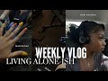 Vlog living alone  settling into my 1st apartment new furniture maintenance etc