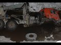 Суровые водители на зимниках Крайнего Севера Русские грузовики на бездорожье #79