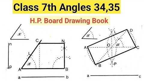 Class 7th Questions 34,35 H.P. Board Drawing Book