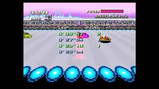 F-Zero SNES Time Attack: White Land 2 fast lap (24"69) on Wii U (4K)