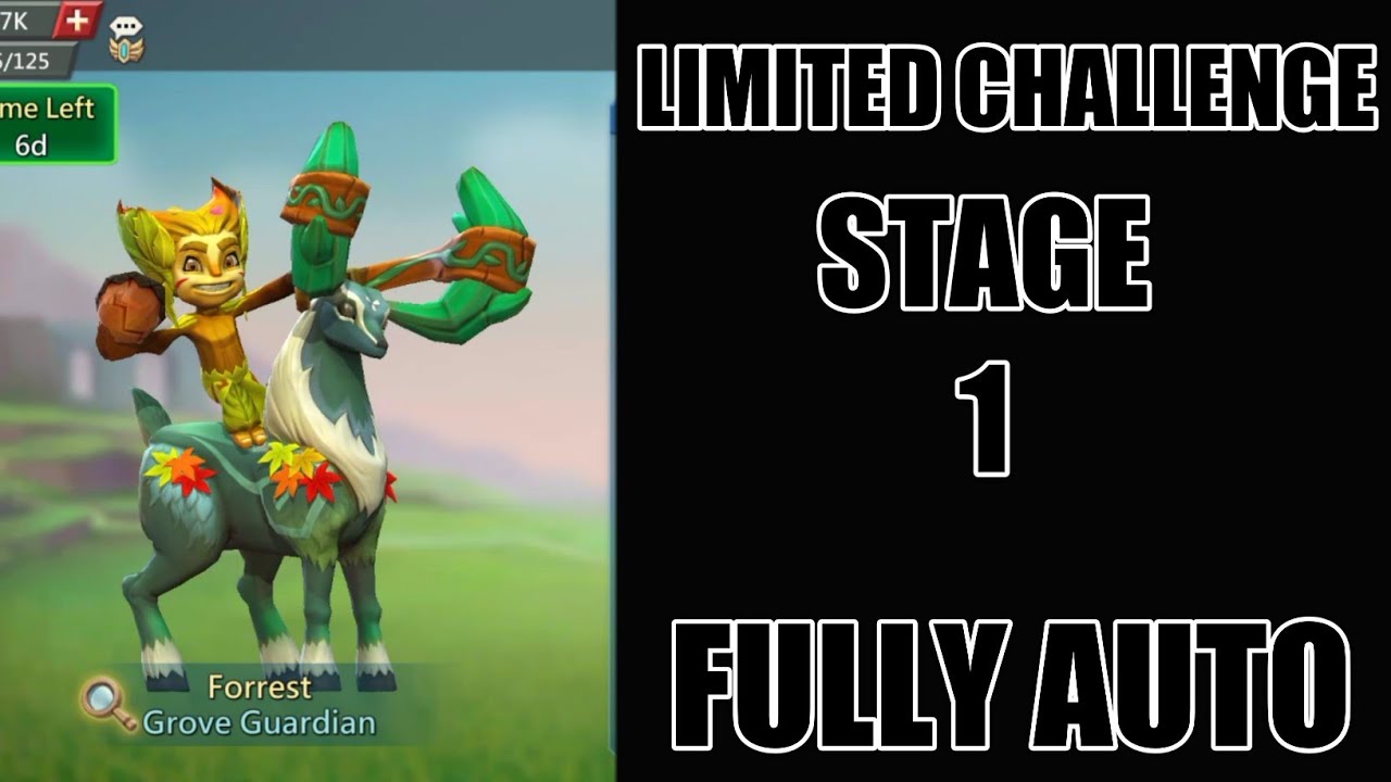 Grove Guardian Limited Challenge Stage 1 fully auto (Grove Danger stage 1 auto) lords mobile