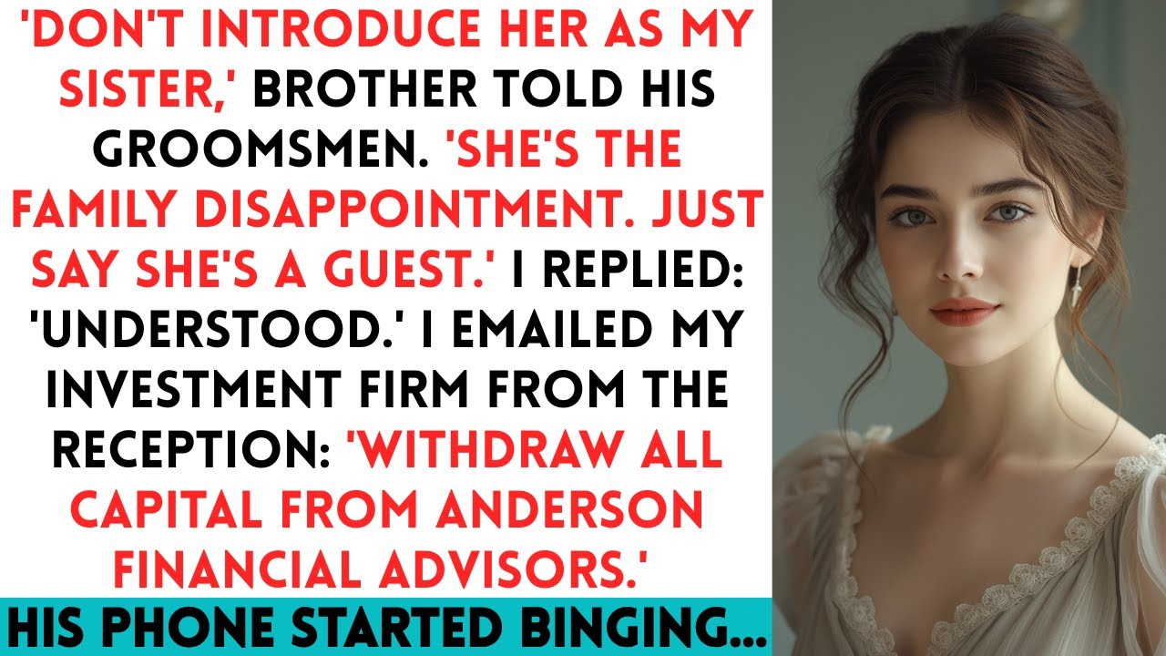 Brother Called Me The Family Disappointment at His Wedding — Then His Firm Lost Its $3.3M Anonymous.