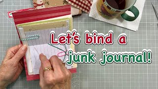 🎄How to Make a Christmas Candy Box Junk Journal 🎅🏻 EASY Binding + Embellishments