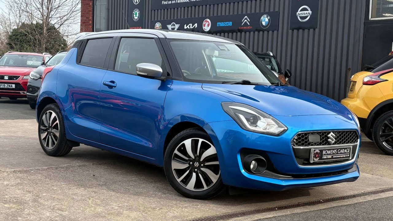 2019 (19) Suzuki Swift SZ5 1.0 Boosterjet 5Dr in Speedy Blue/Silver. 27k Miles. 6 Services. £10,000