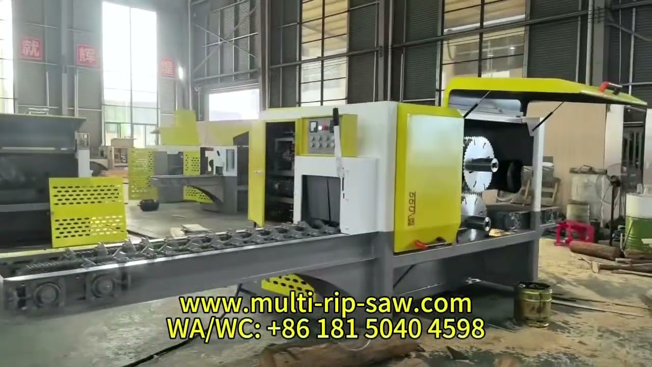 Log Multi Blade Saw Machine MJY20-40 Multi Rip Saw Wood Saw Machine Timber Processing Sawmill