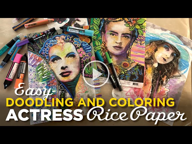 Absolutely Awesome Monoprints with Posca Pens–Tutorial Tidbits