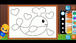 Mewarnai paus lucu screenshot 4