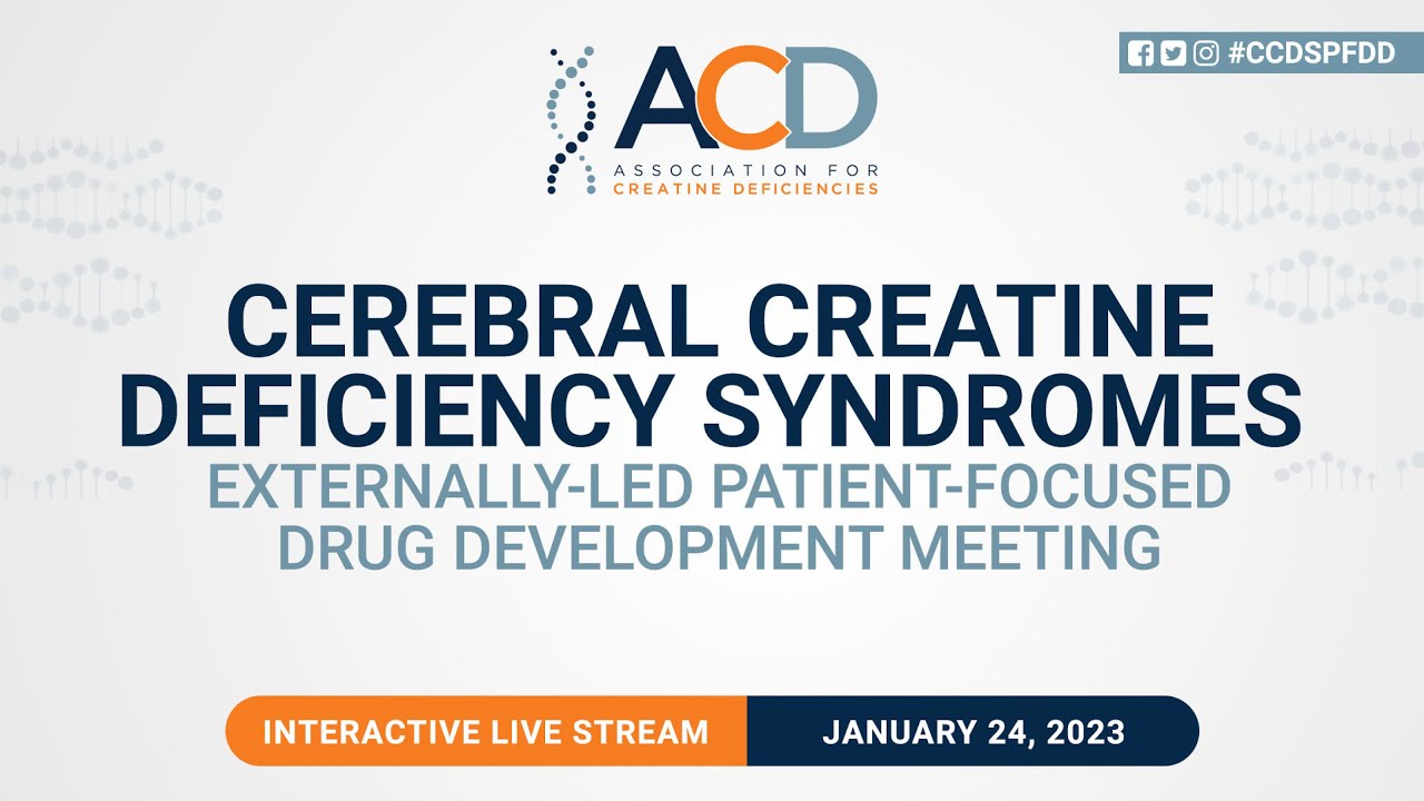 Cerebral Creatine Deficiency Syndromes (CCDS) ELPFDD Meeting YouTube