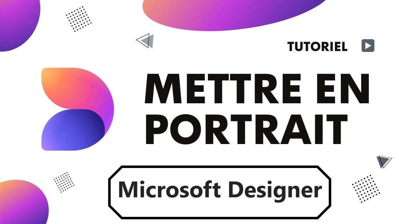Comment mettre en portrait sur Microsoft Designer - YouTube