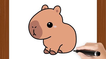 How To Draw CAPYBARA KAWAII I Easy