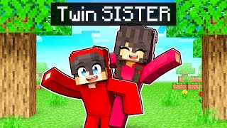 Playing Minecraft With My TWIN SISTER! screenshot 2