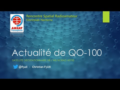 Conférence Amsat Francophone juin 2021: Actualité de QO100