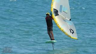 Blowing Bowen Qld Wingfoiling boardshort and rashy 28c gotta love FNQ in winter