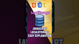 JavaScript localStorage in 30 Seconds #codewithharry #coding #windows