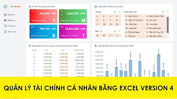 Tạo File Quản Lý Tài Chính Cá Nhân Bằng Excel Version 4.01.2023