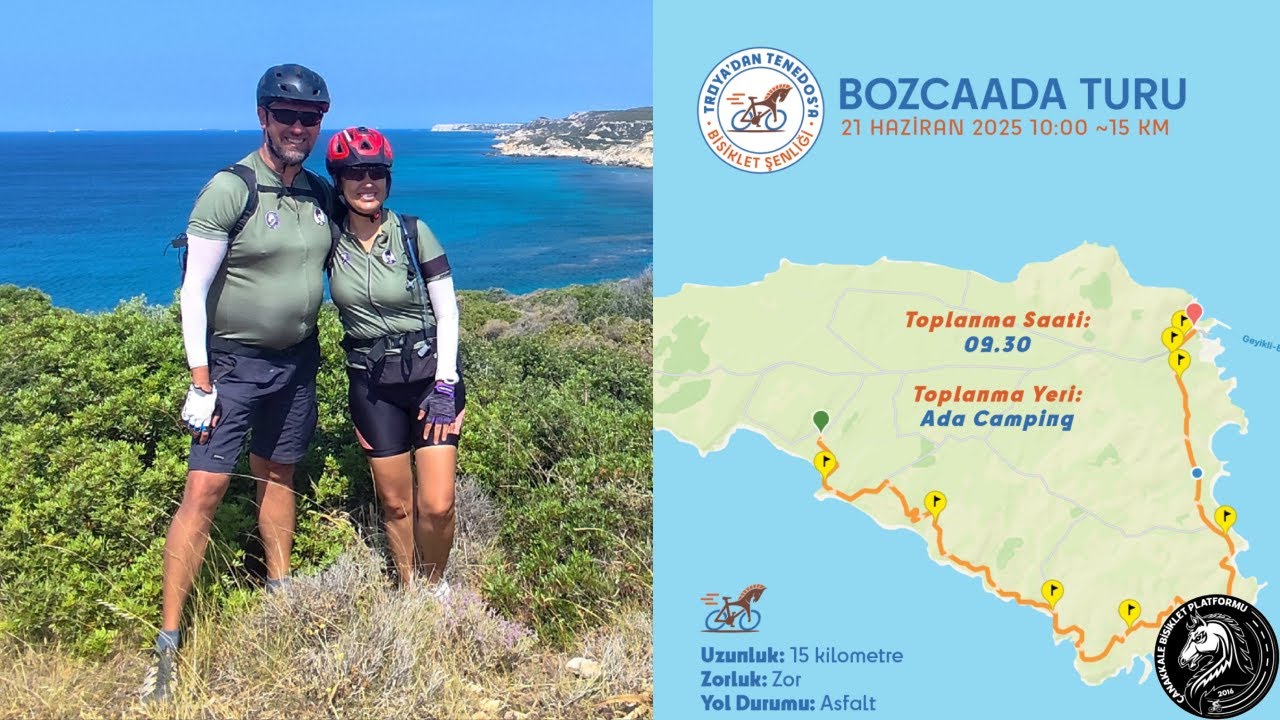 2. Bölüm Troya'dan Tenedos'a Bisiklet Şenliği Carraro GE 5.0 Ebike ile bisiklet turu
