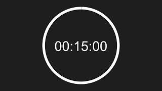 ⏰ 15 Minute Timer with Circular Progress Bar: Stay Focused with End Alert 🔔