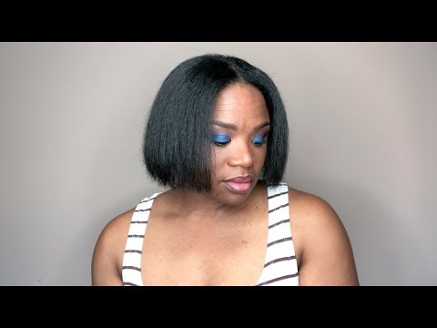 Blunt Cut Bob On Natural Hair Neesiedoesit Youtube