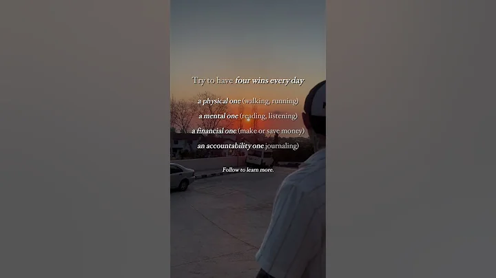 You need 4 wins everyday. #discipline #motivation #quotes #mindset #success #foryou #facts #growth